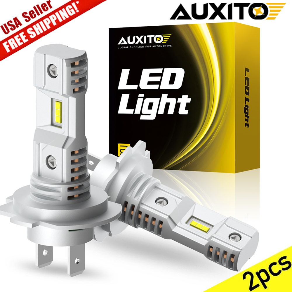 2X AUXITO H7 LED Headlight Bulb Kit High Low Beam 6500K Super White 20000LM 120W