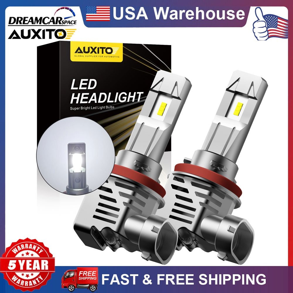 360° H8 H9 H11 LED Headlight Bulbs Kit High Low Beam CANBUS 6500K Super Bright