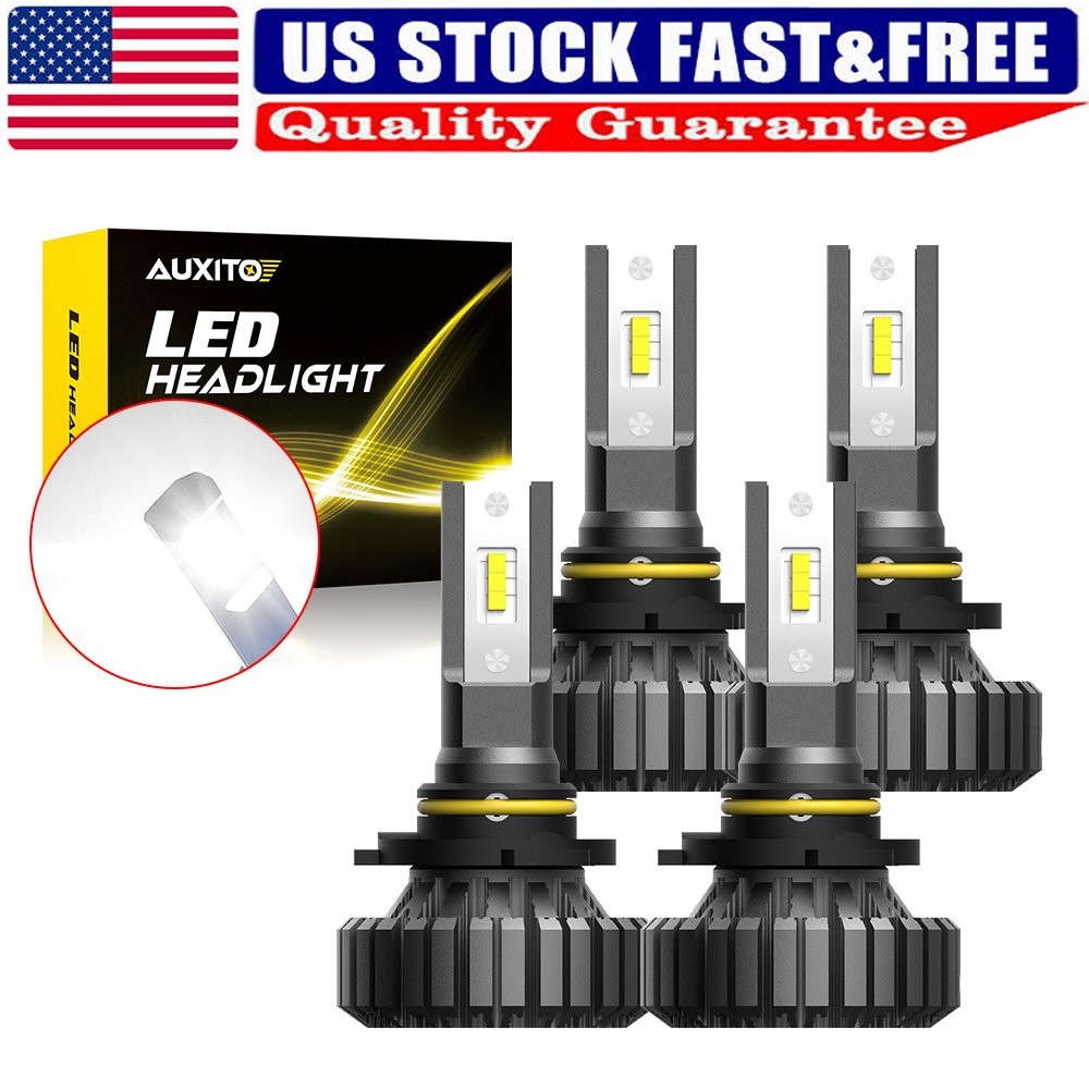9005 HB3 LED Headlight Kit High Beam Low Beam Headlamps Bulb Combo Kit 18W Power