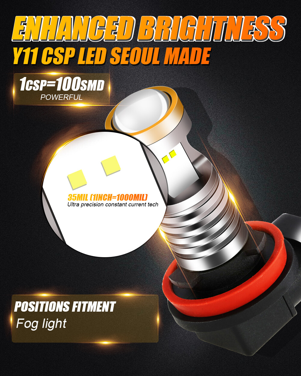 For Ford Explorer 2011-2015 AUXBEAM F15 LED Headlight Fog Light Bulbs Kit White