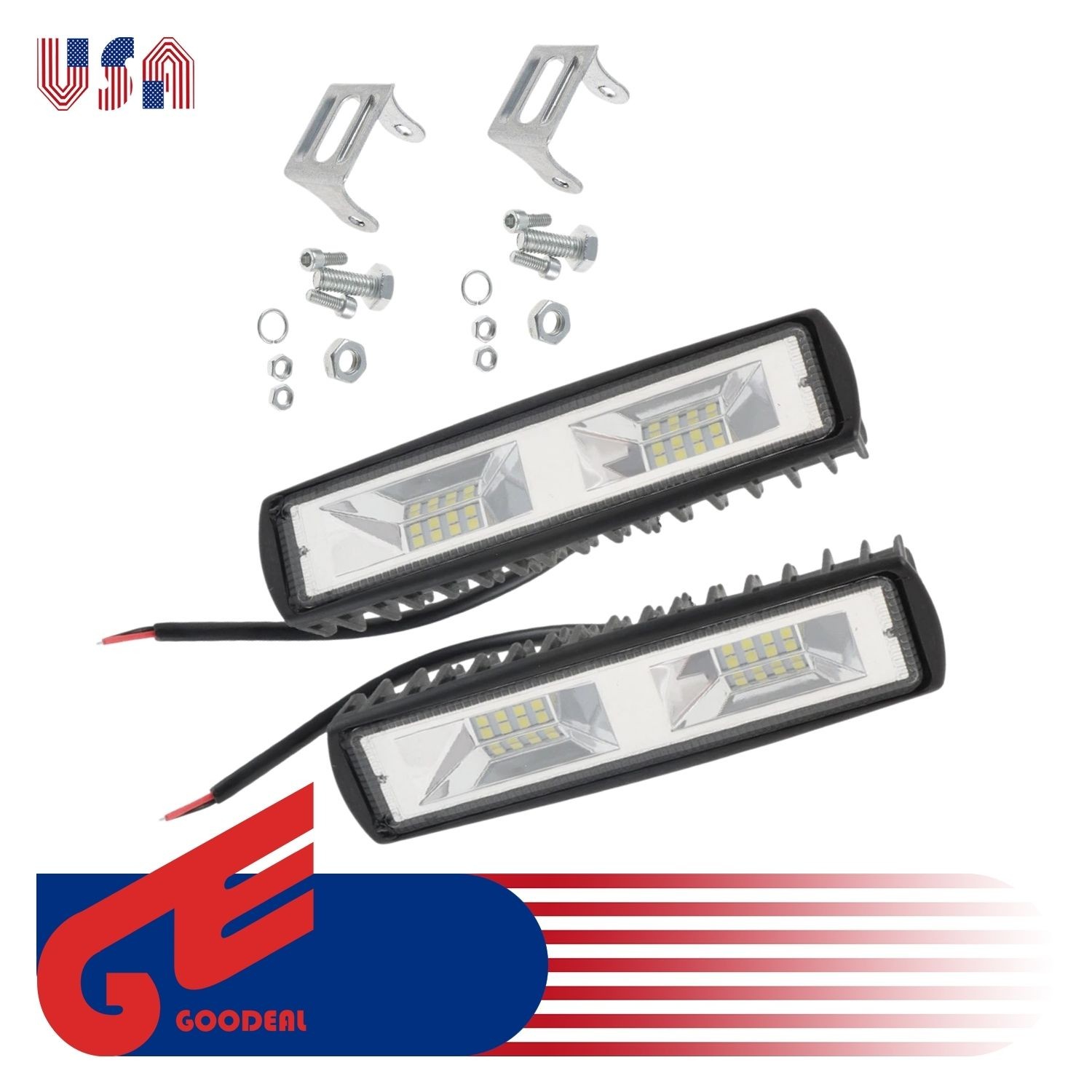 Set of 2 48W 12V LED Work Lights Fit for Nissan Titan Xterra Toyota RAV4
