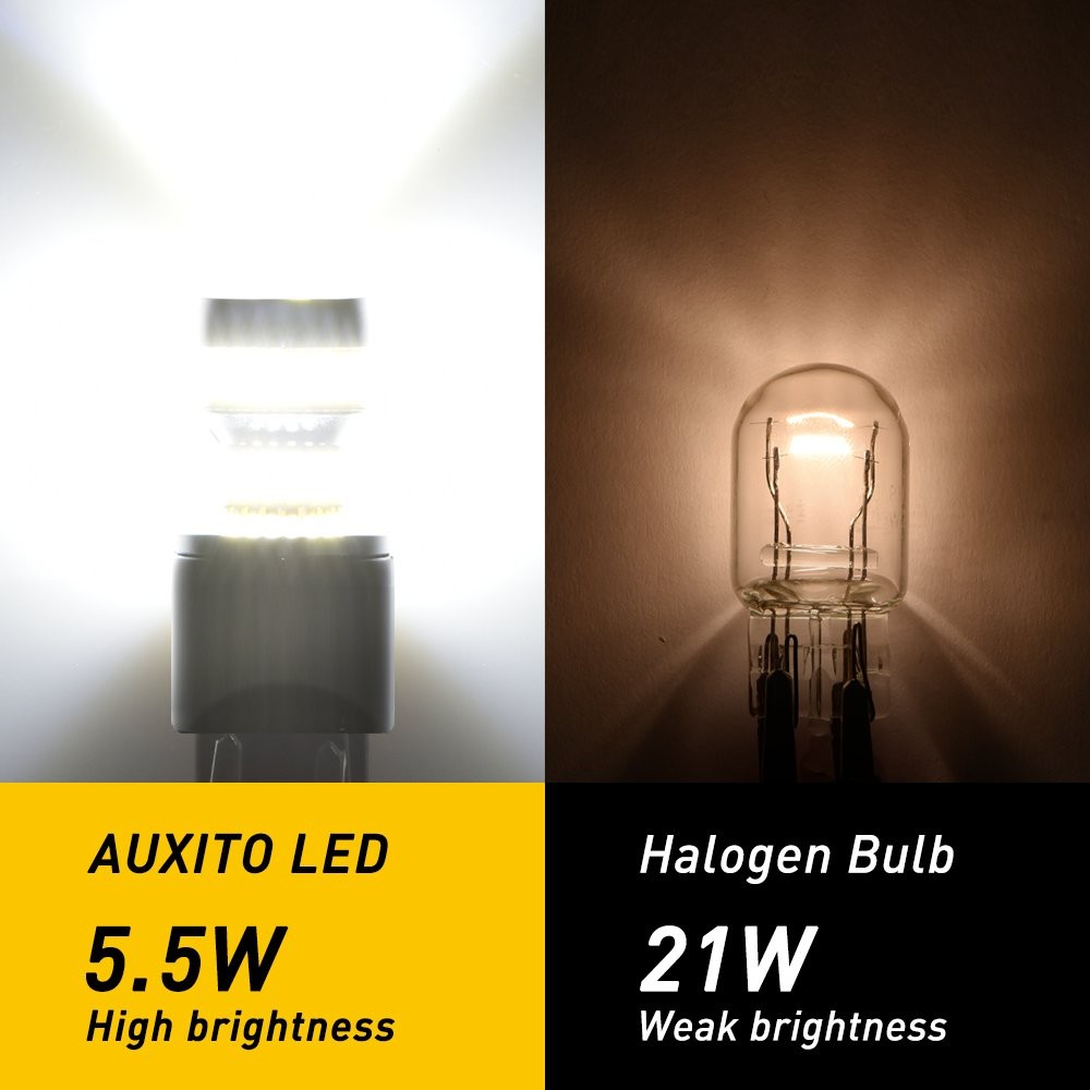 7443 7440 LED TURN SIGNAL LIGHT BULBS ANTI HYPER FLASH SUPER BRIGHT WHITE 2/10x