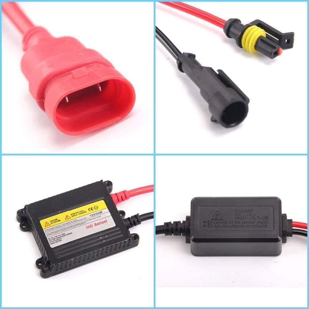 2Pcs 12V 55W HID Ballast Replacement Ultra-Slim Ballast Car Xenon Light Kit US