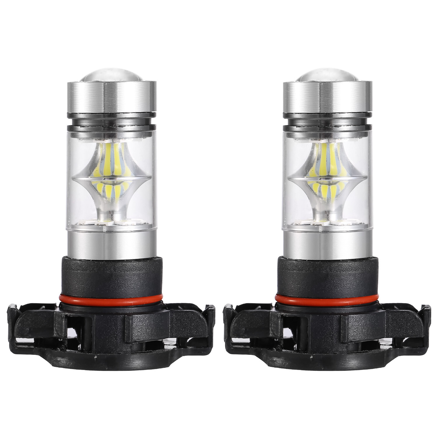 2x 100W 5202 H16 LED Fog Driving Light DRL Super Bright Waterproof 6000K White