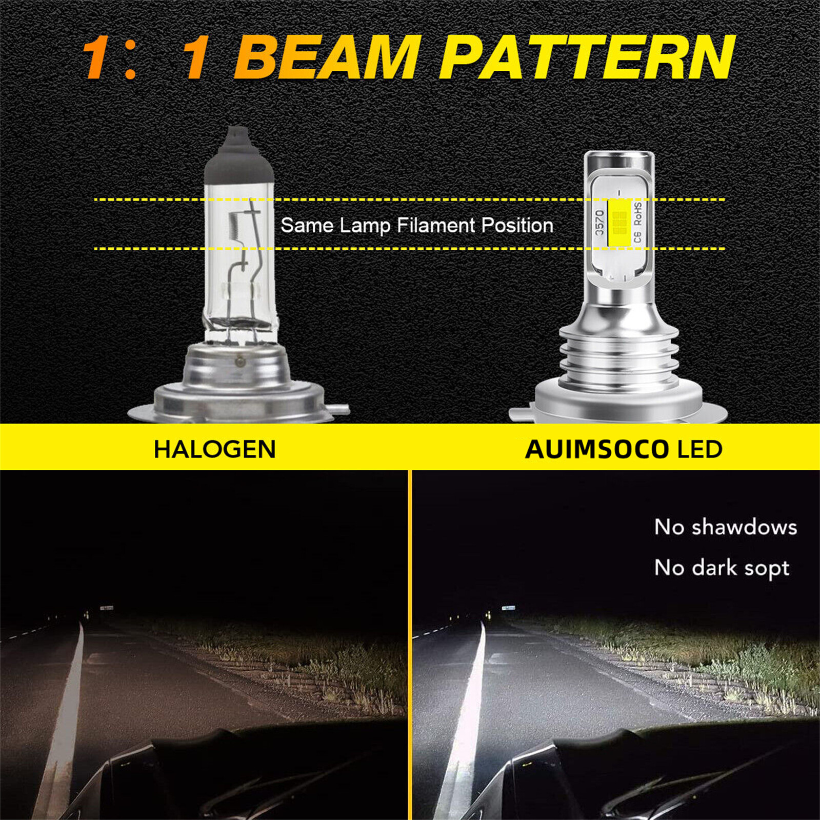 For 2014 2015 KIA OPTIMA 6x LED Faros delanteros Alta/Baja + Luces Antiniebla