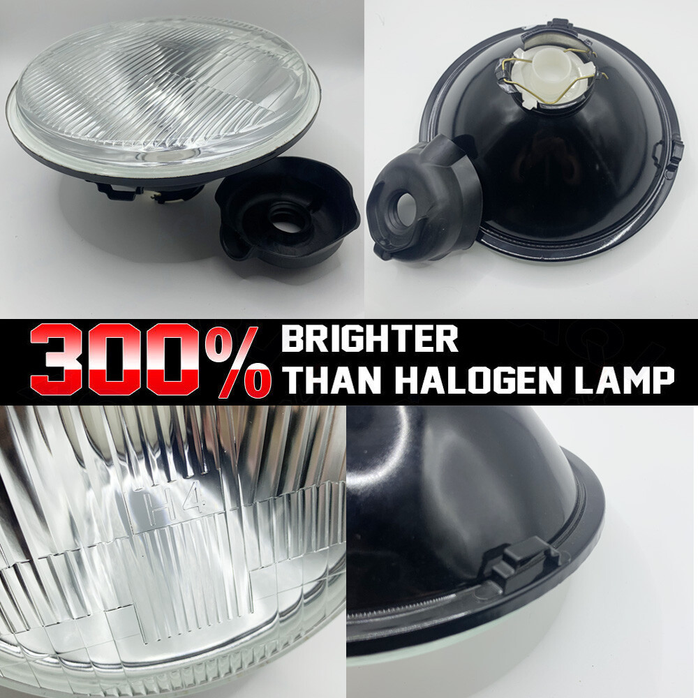 2Pc 7″ inch Round H4 LED Headlight Hi-Lo Beam For Peterbilt 379 359 Truck