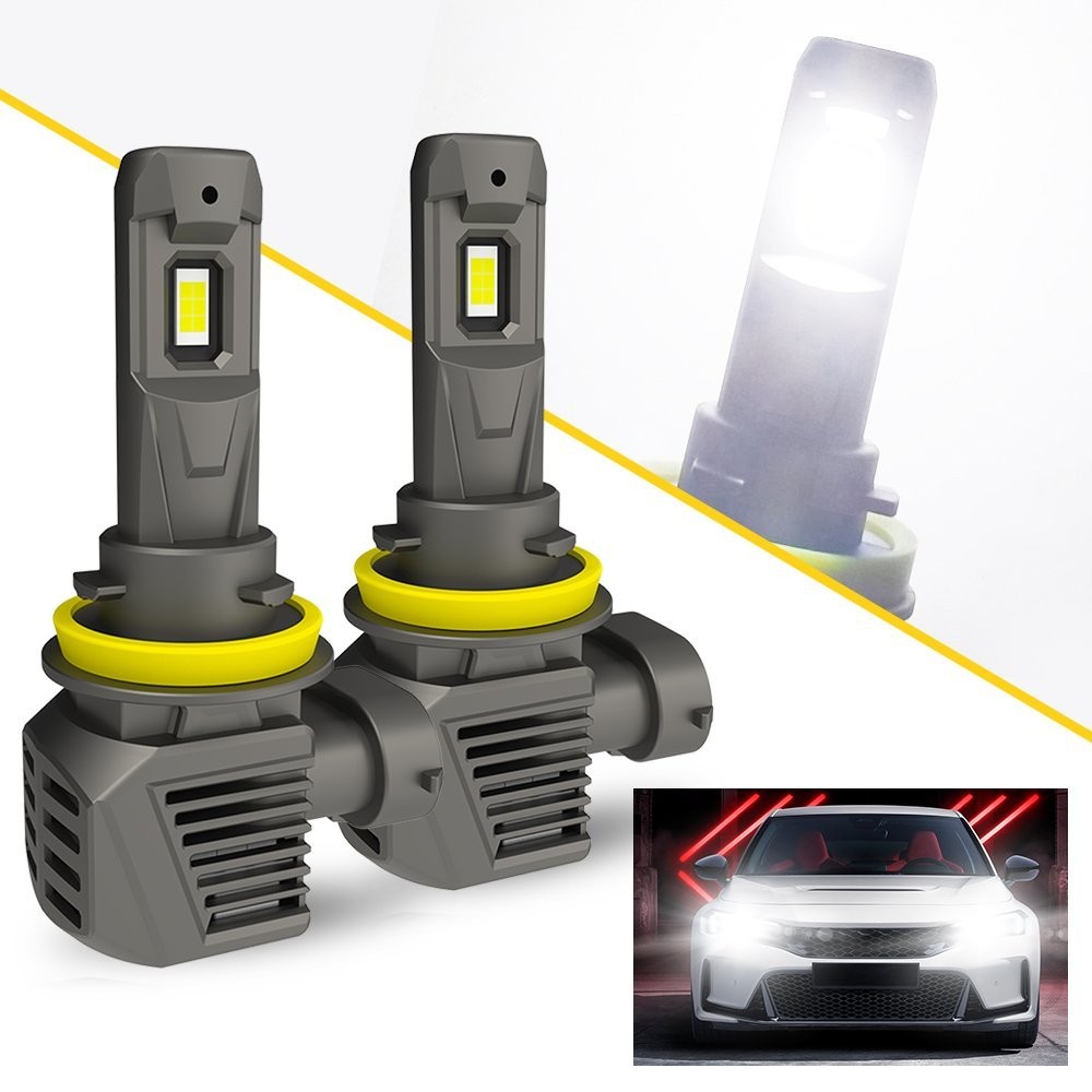Auxito H11 H9 Super White Bright Headlight Bulb Conversion 6500K-1-10Set