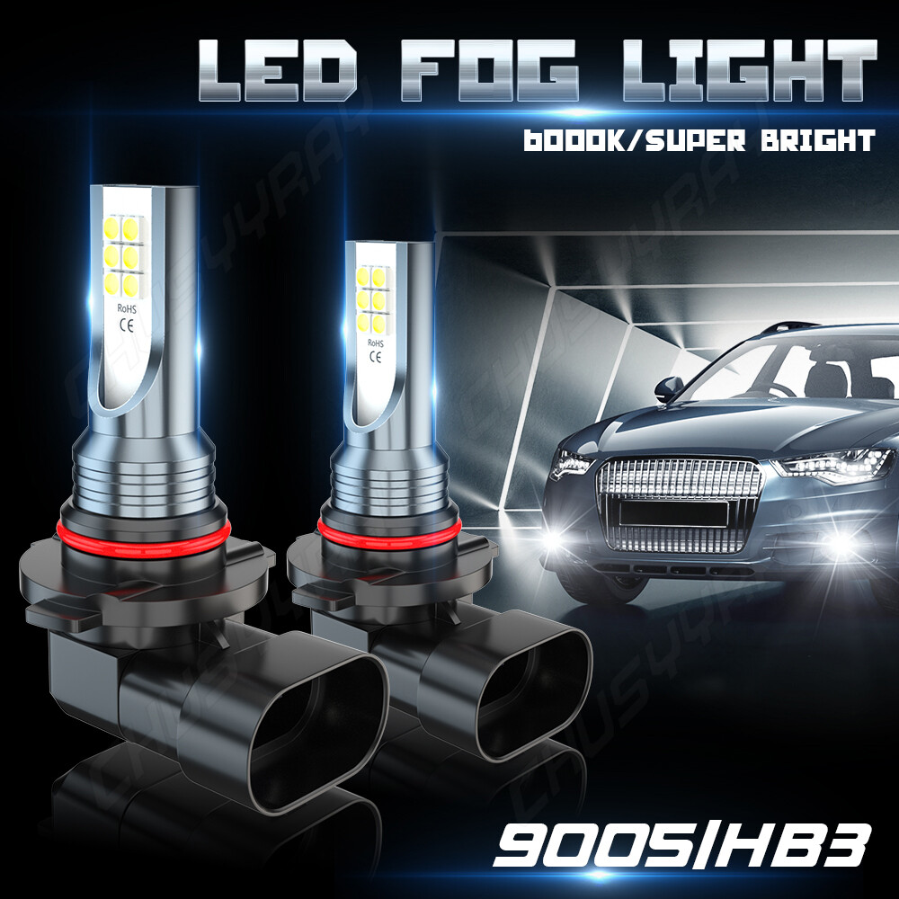 Combo 6000K White 9005+H11 LED Headlight Bulbs High&Low Beam Kit 120W 16000LM