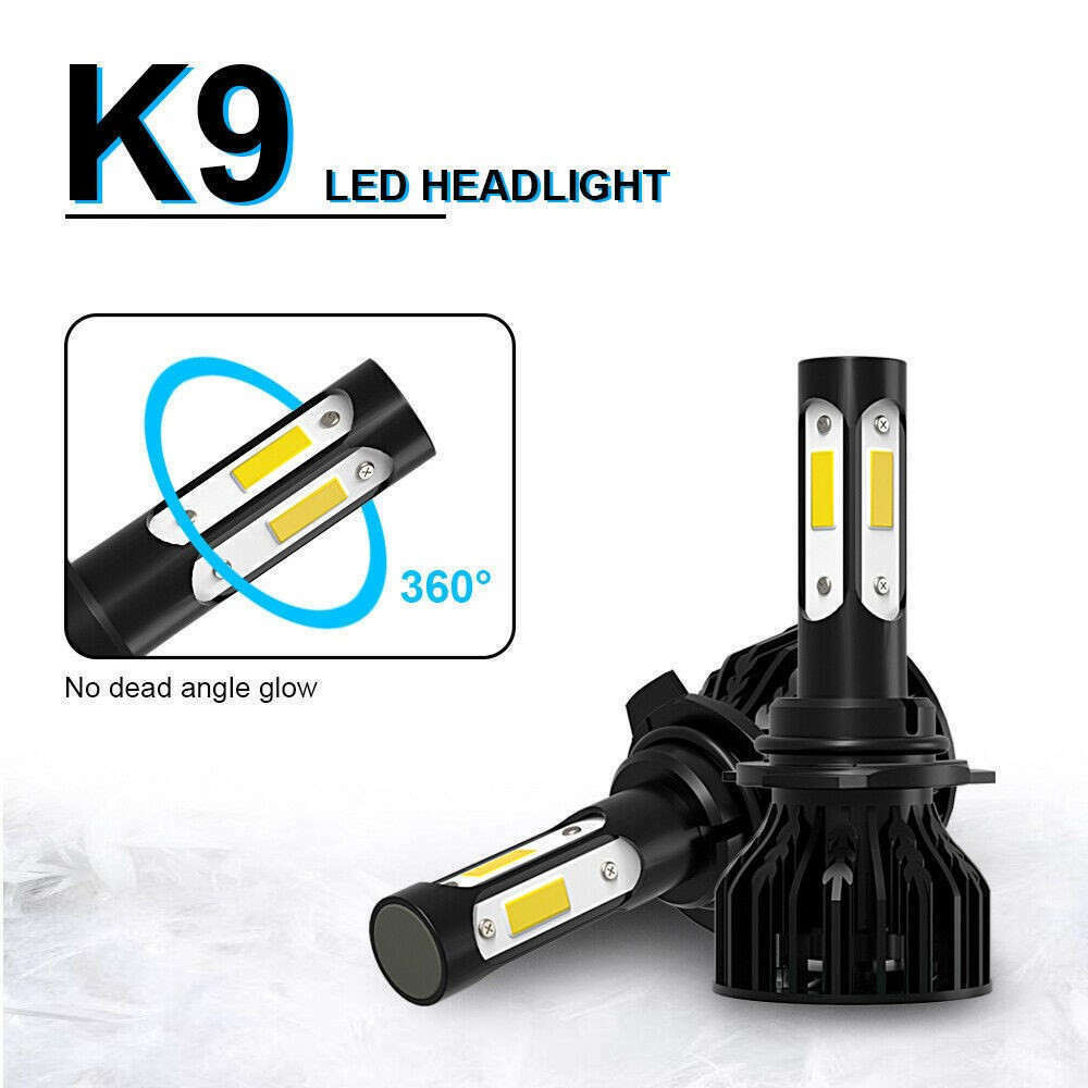 LED Headlight Bulbs 9005 H11 Hi/Lo & H11 Fog 6Pcs Combo 6000K 20000LM Set