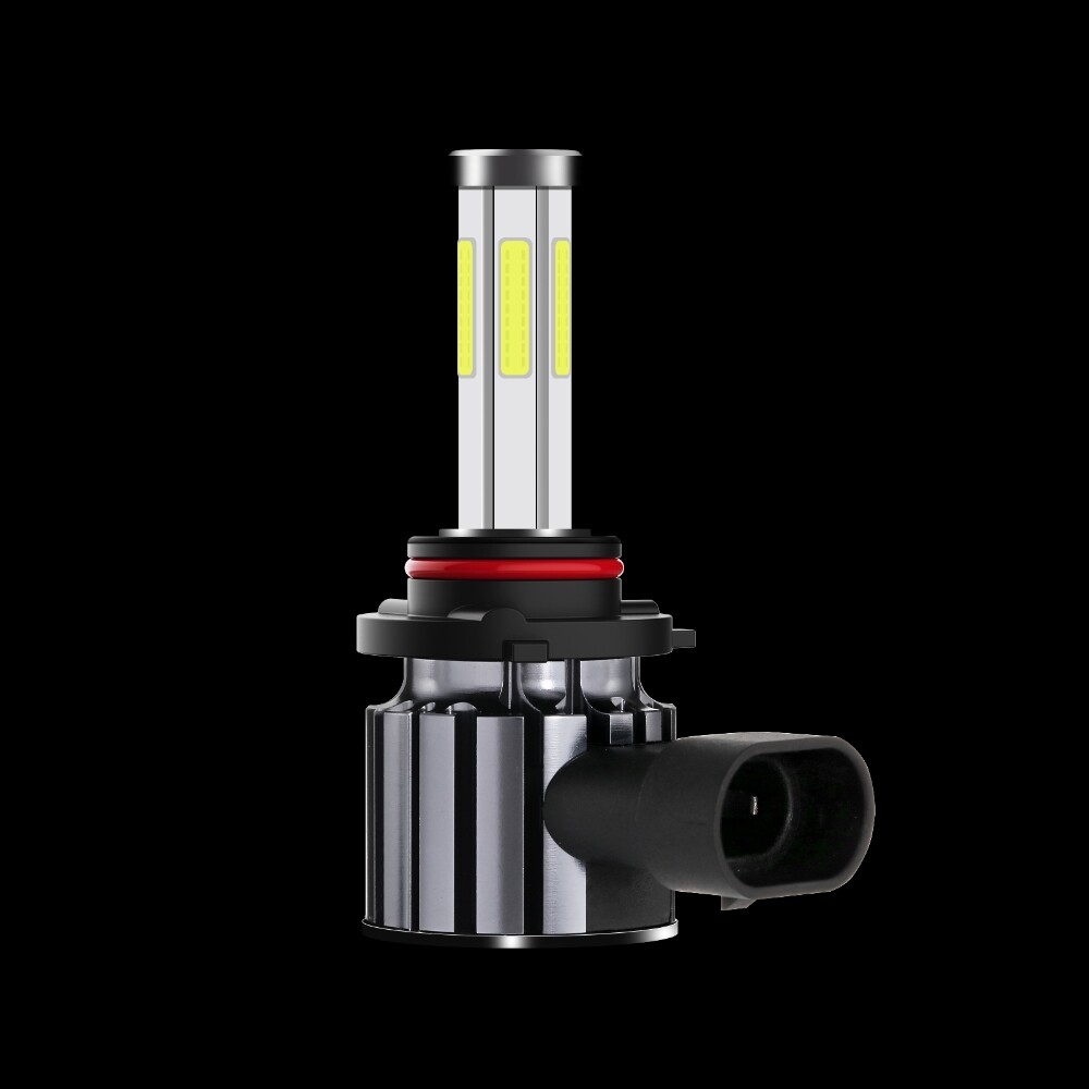 IRONWALLS 9005 HB3 6-side LED Bulbs Headlight High Beam Super Bright White 6500K