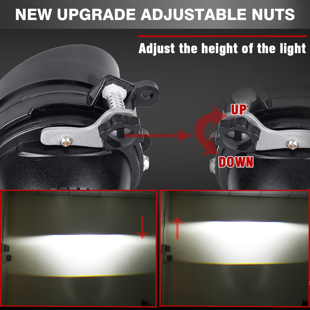 3.0“ Bi LED Projector Len Fog Light For Toyota Corolla/Yaris/Auris/Camry Black