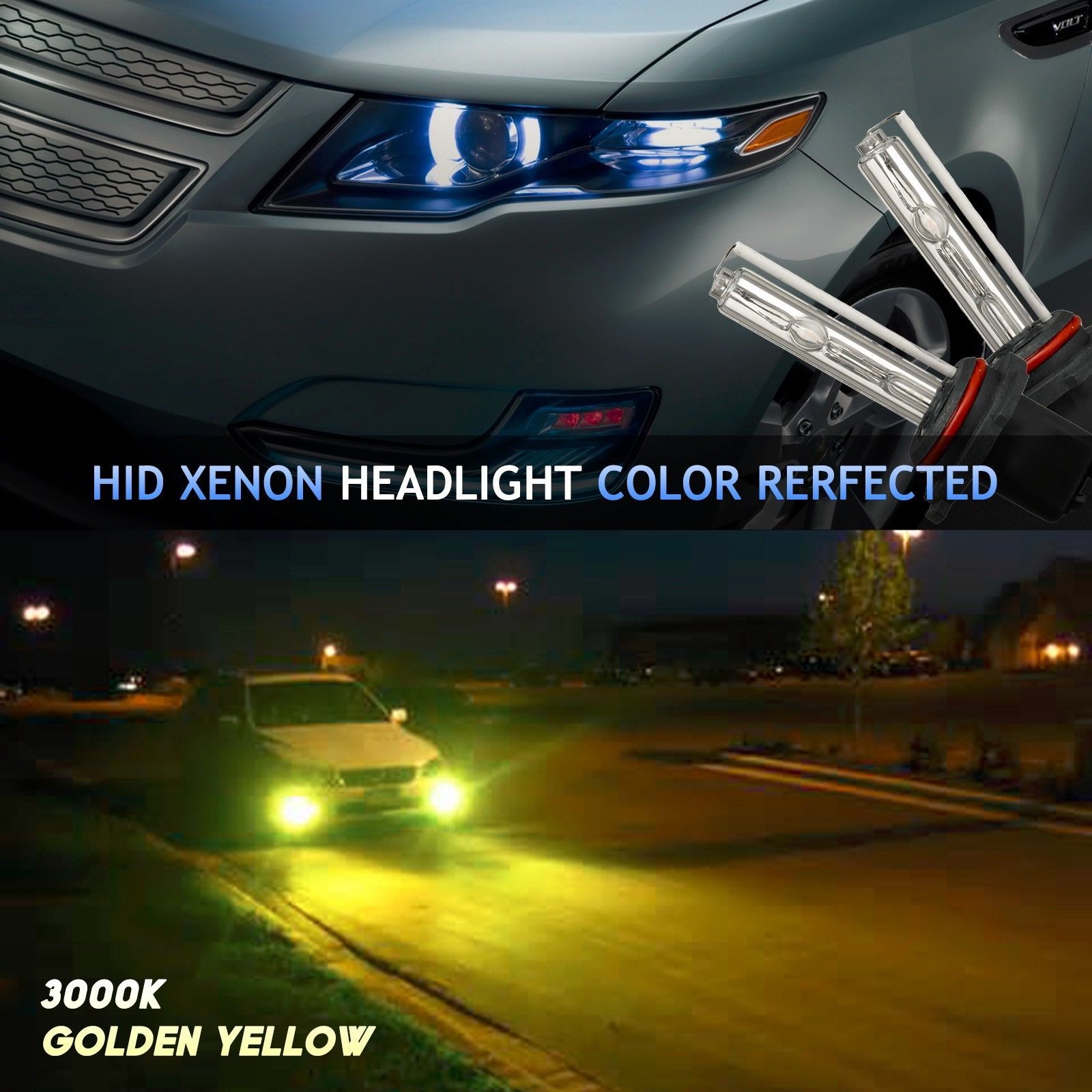 XENTEC AC 35w HID Kit 9005 9006 H1 H3 H4 H7 H10 H11 H13 H16 5202 6000K 5K Xenon