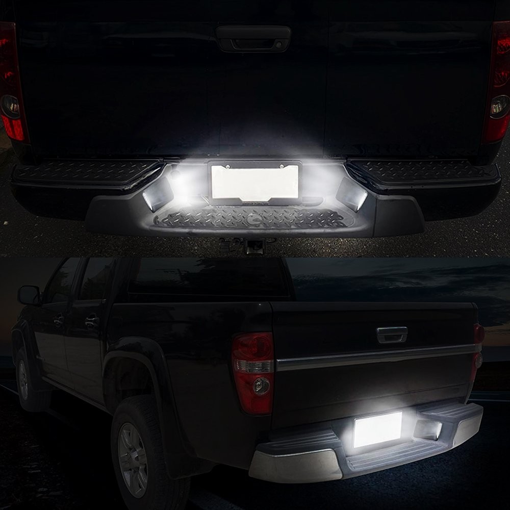 Pair LED License Plate Lights Fit For 2004-2012 Chevrolet Colorado Canyon GMC EO
