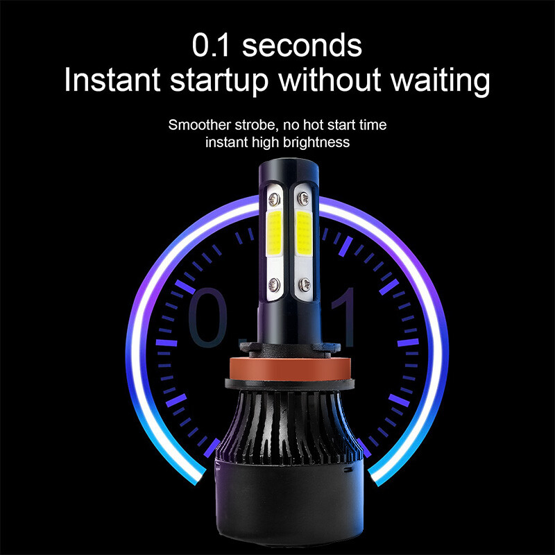 Combo 9005+H11+H11 LED Headlight Kit Fog light Bulbs High Low Beam 6000K White A