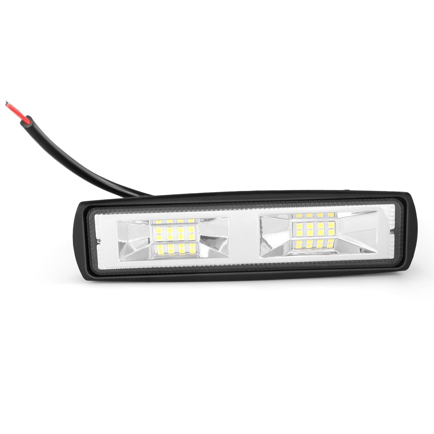 2X LED Work Lights 6 Inch 48W 12V Driving Strip Flood Beam Working Lamp Bar SUV