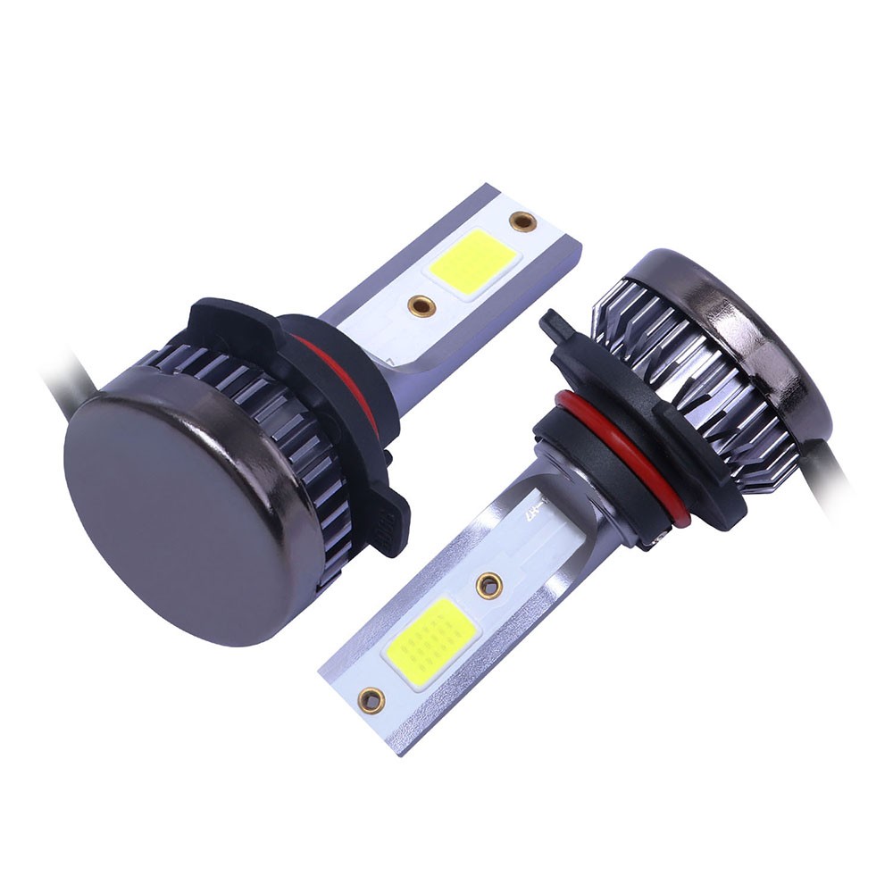 9005 9006 LED Headlights Kit Combo Bulbs 6500K High Low Beam Super White Bright