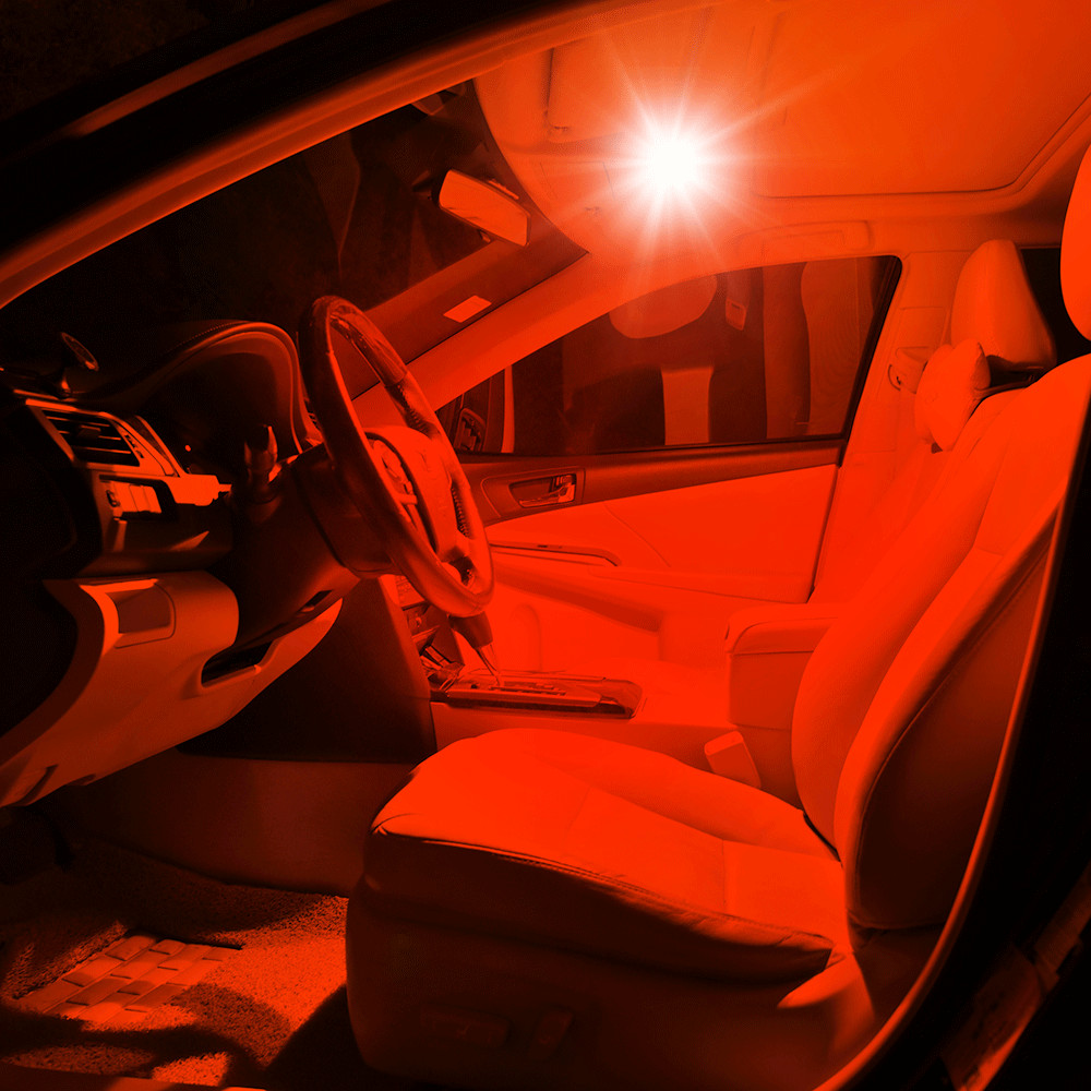 AUXITO Red LED T10 194 168 W5W License Plate Inside Parking Light Trunk Light F