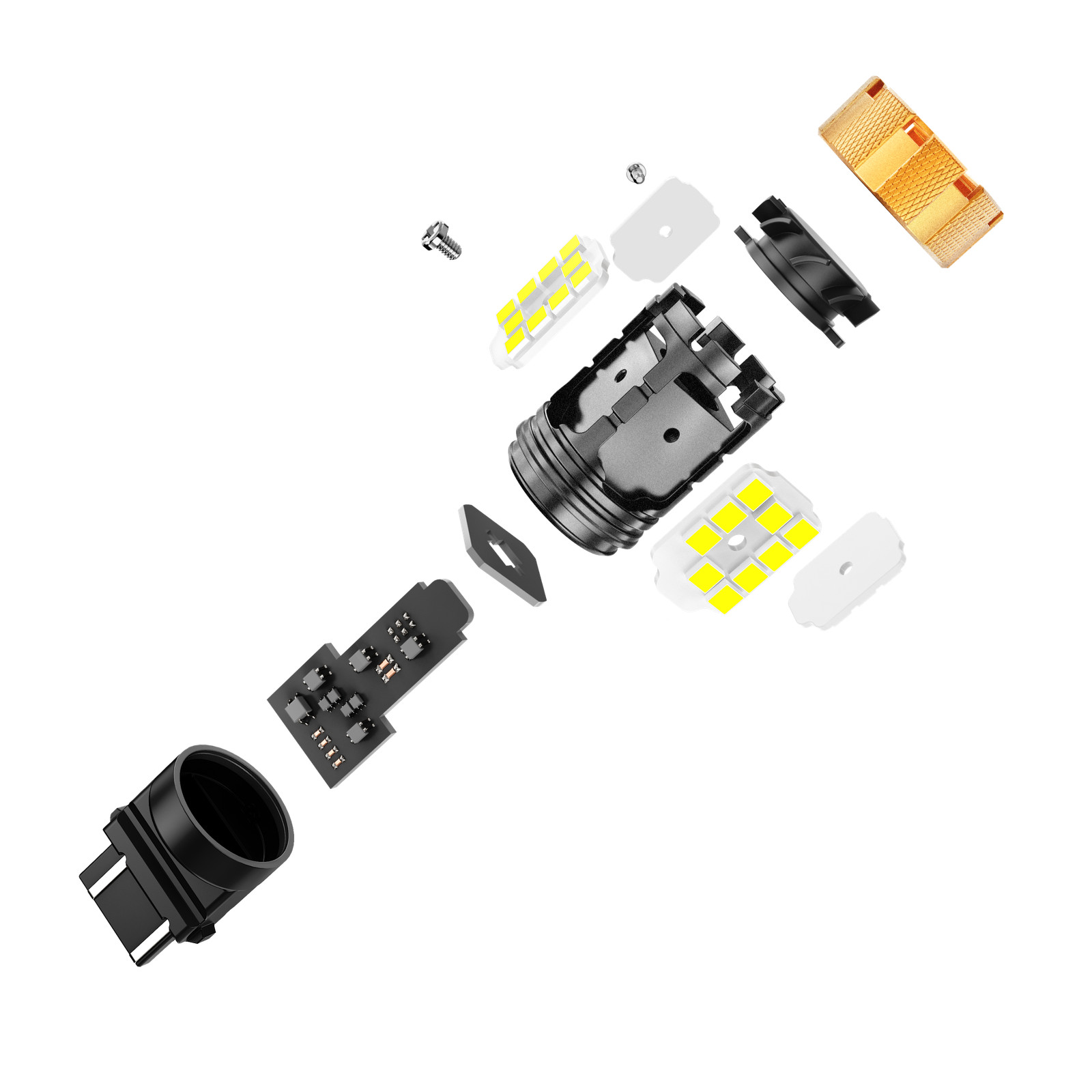 AUXBEAM 3156 3157 3057 LED Reverse Backup Light Bulbs 6500K Super Bright White