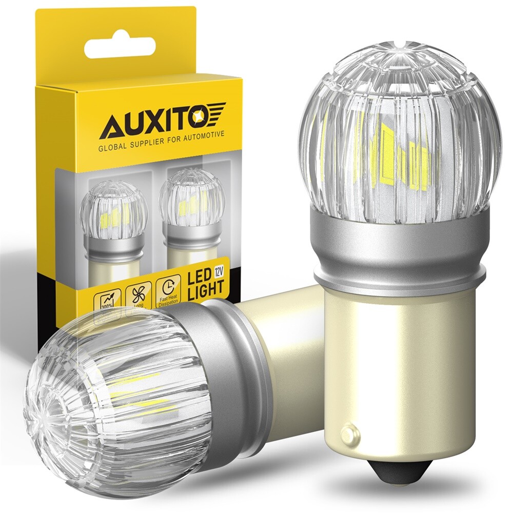 2PCS 1156 LED Bulb 6500K White 1:1 Size 7506 BA15S 1003 For Reverse Backup Light