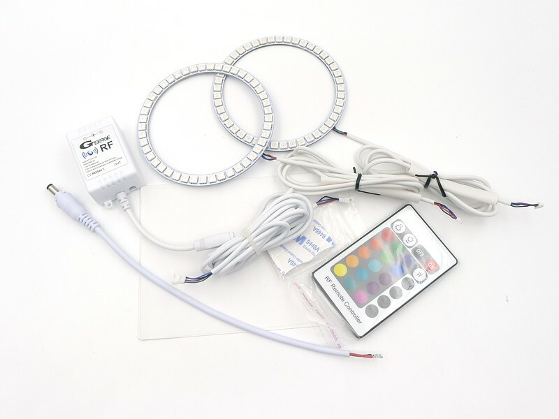 For Yamaha YZF R1 YZF-R1 2009 2014 Multi Color RGB LED Angel Eyes Bluetooth APP