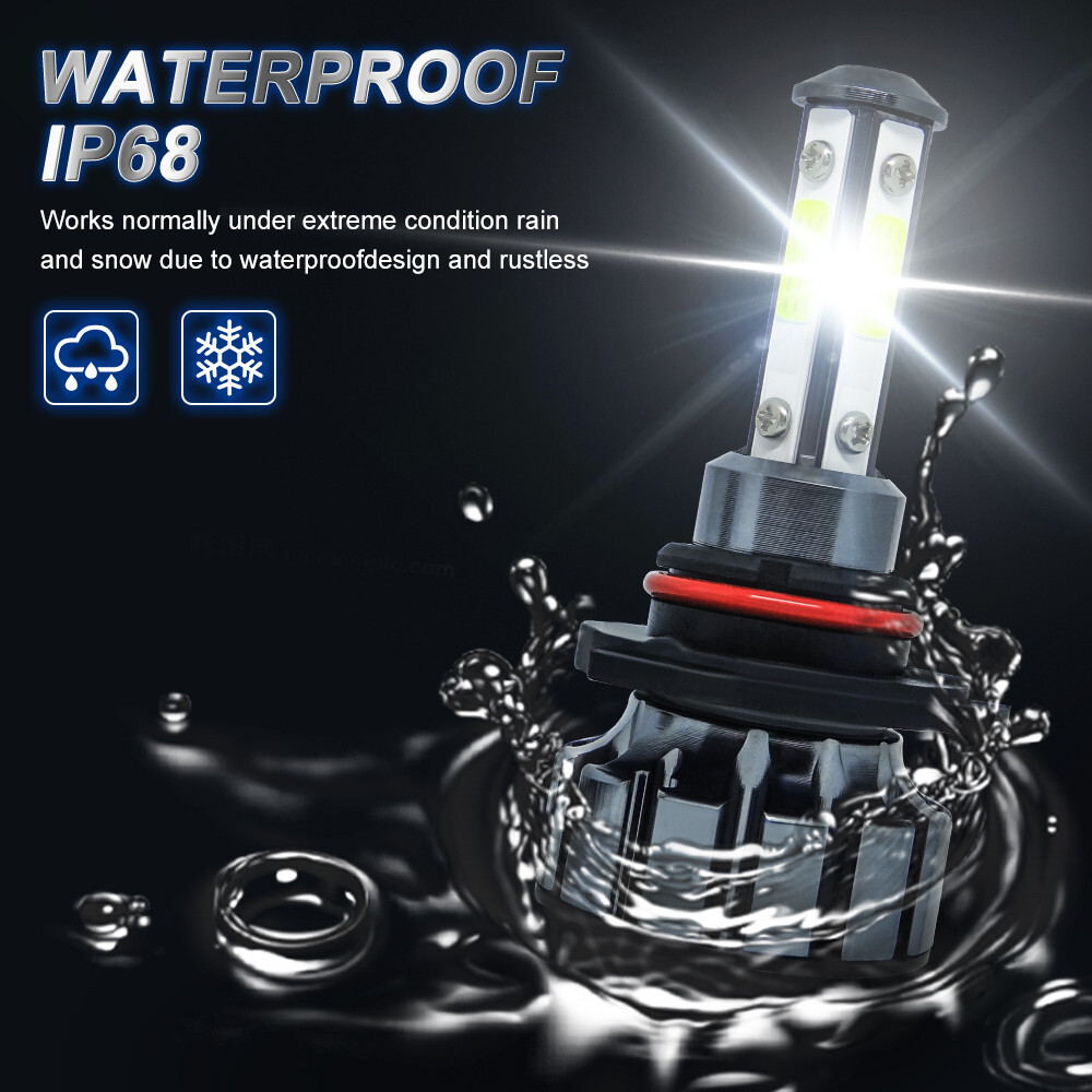 6X 9005 9006 H11 LED Combo Headlight Hi/Lo Beam Bulb Fog Light Kit White 6500K
