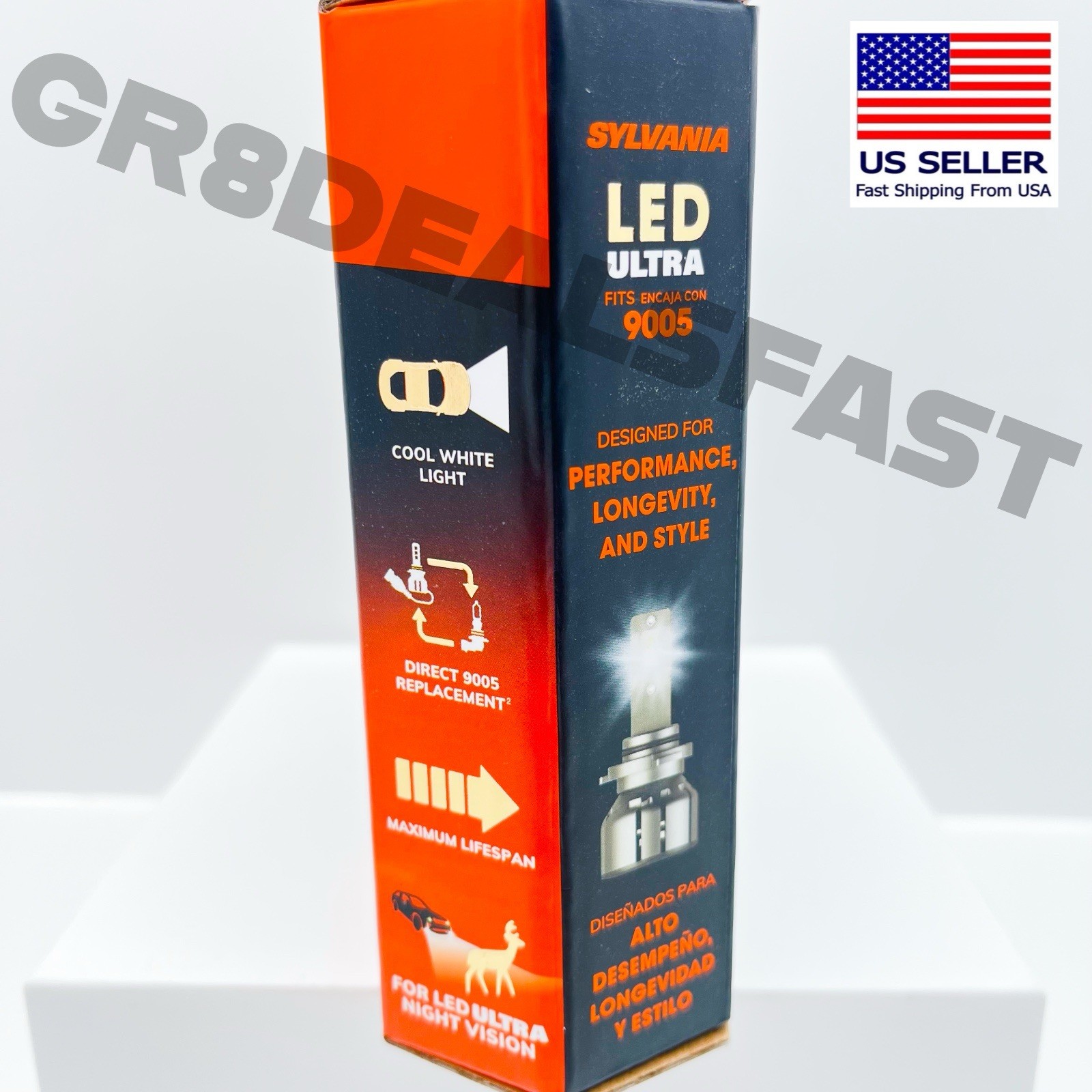 SYLVANIA 9005 LED Headlight Bulbs ULTRA Bright Brand New Car Truck Light Stock