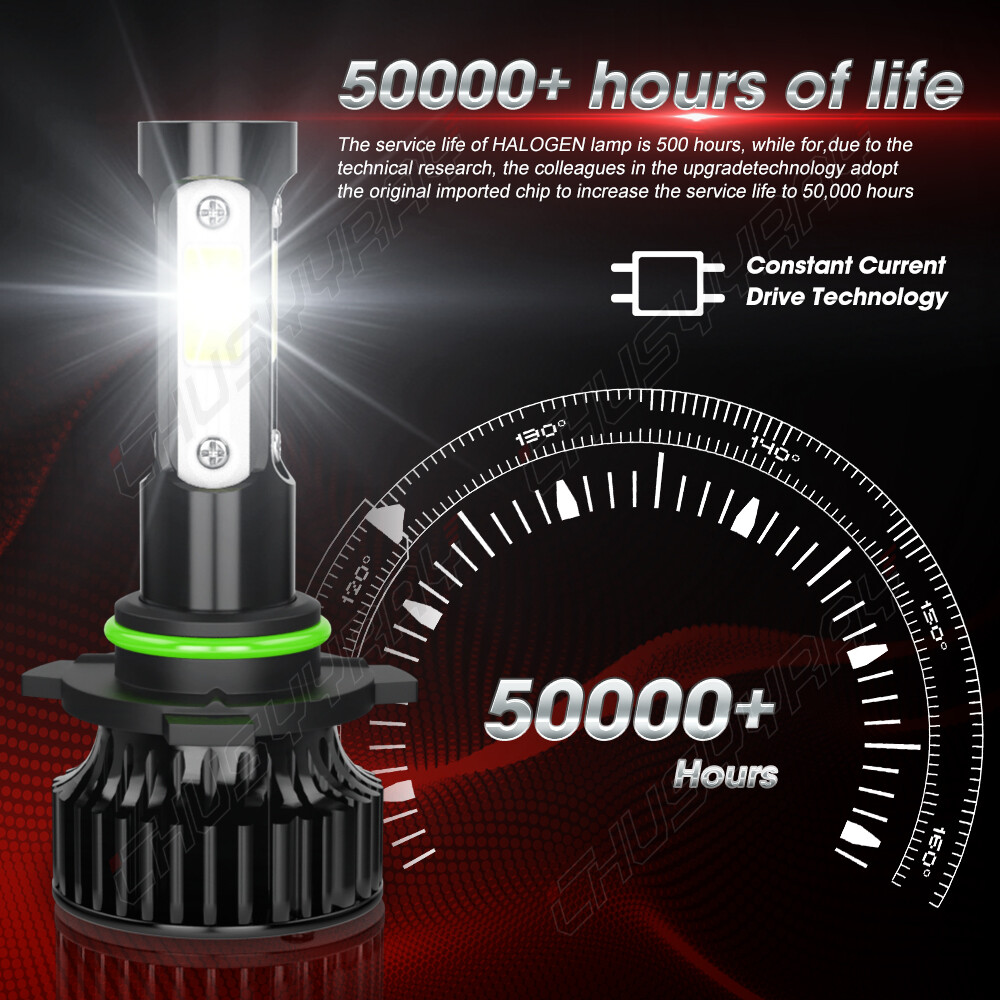 4x 9005 9006 LED Combo Headlight Bulbs High Low Beam 6000K Super White Bright