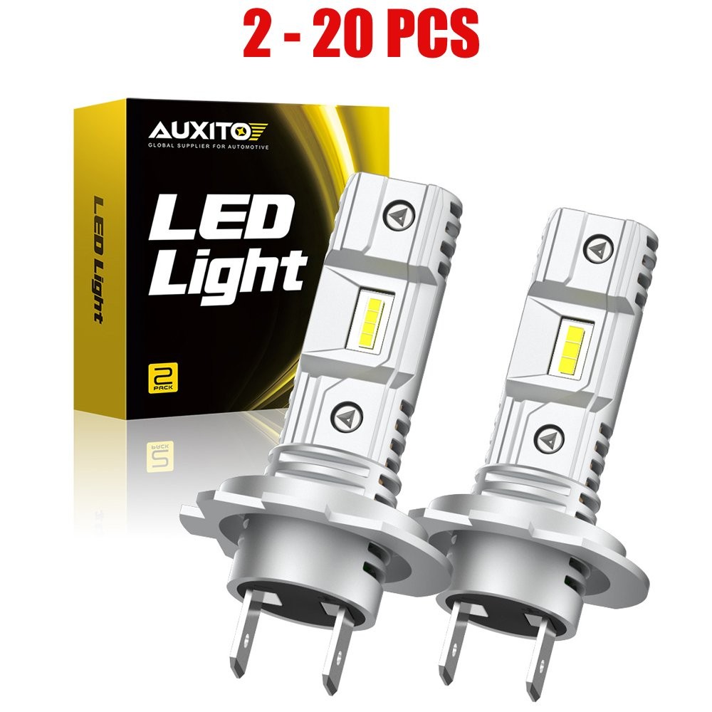 AUXITO 2-20X LED Headlight Bulbs H7 Hight Low IP68 Waterproof 10000LM CANBUS