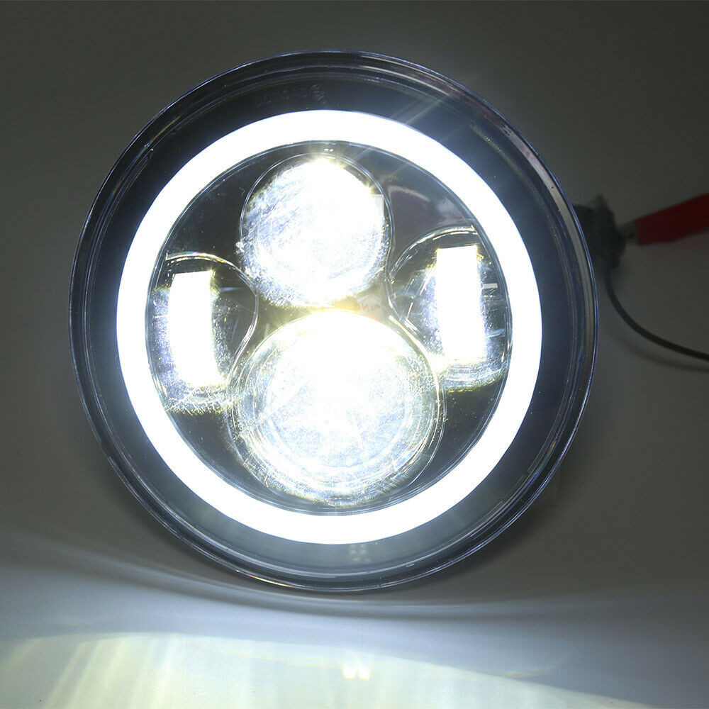 4X 5.75″ 5-3/4″ inch Round LED Headlights DRL Angel Eyes DOT Projector Beam