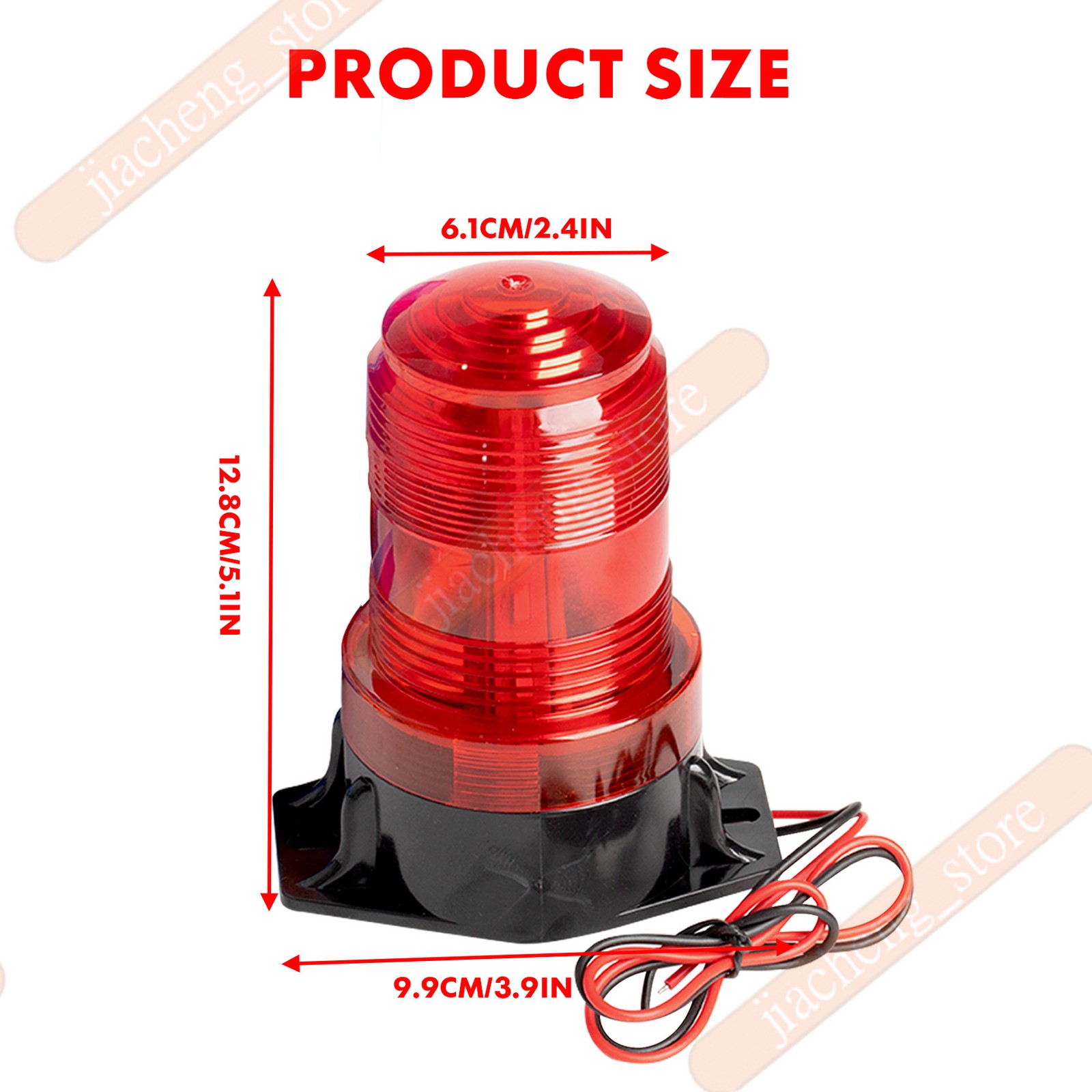 1PCS NEW RED 30LED Rotating Strobe Light Rooftop Flash Beacon Emergency Warning
