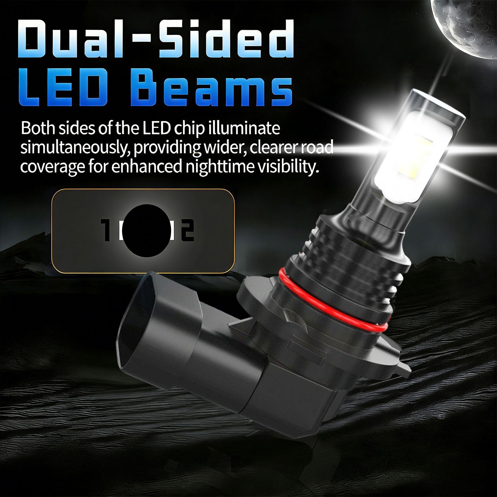 For Ford F-150 2015-2021 LED Headlight Kit Bulbs 72000LM Cool White Super Bright