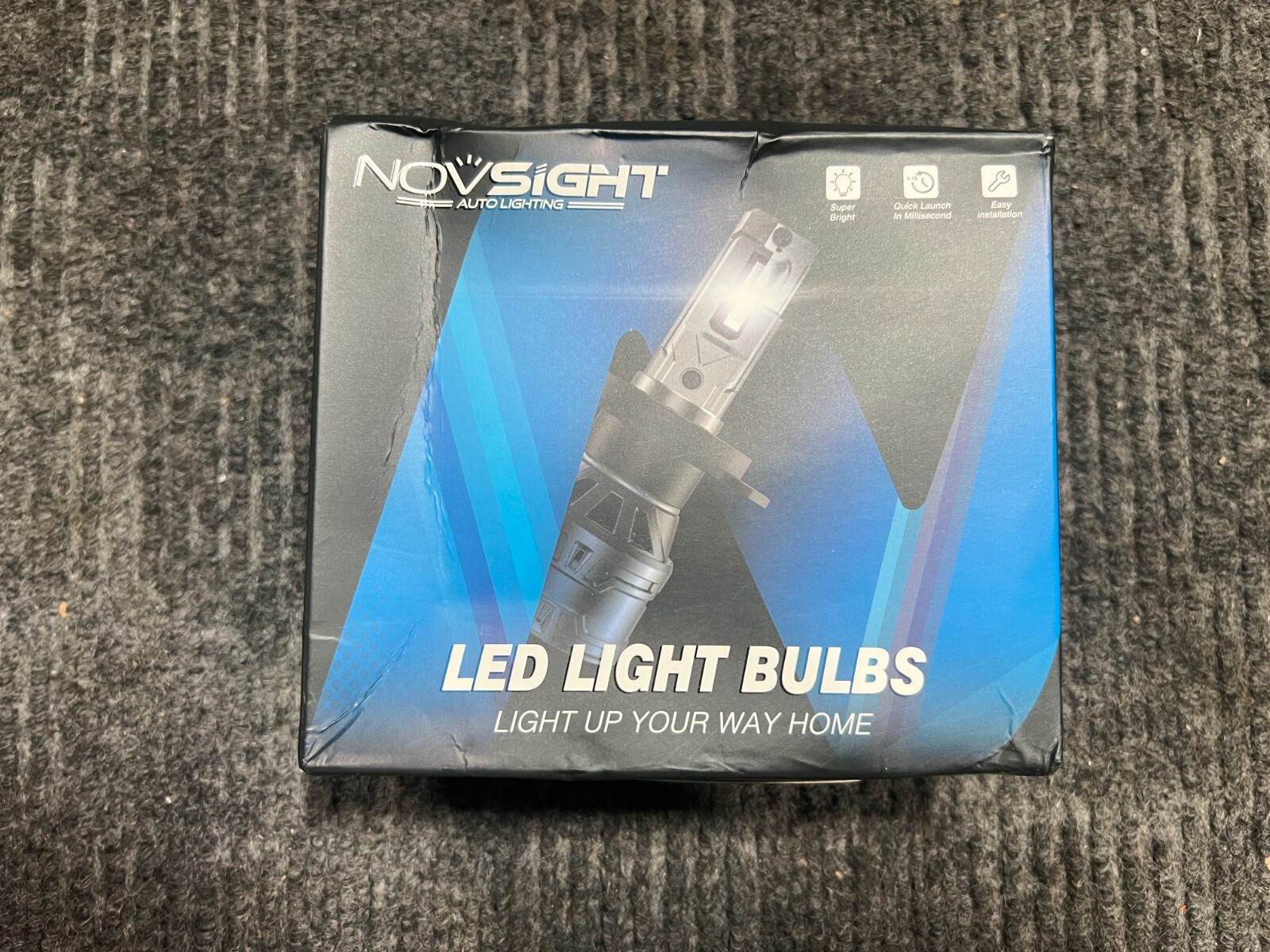 (Box of 3) NOVSIGHT H11 H8 H9 LED Headlight Bulb 13000LM 6500K Brighter White