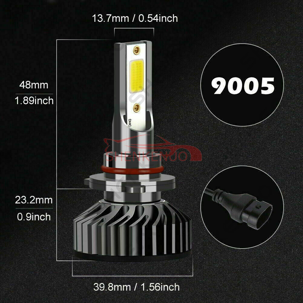 Mini LED Headlight 9005 H11 + 9145 Fog Lights For Ram 1500 2500 3500 2010-2019