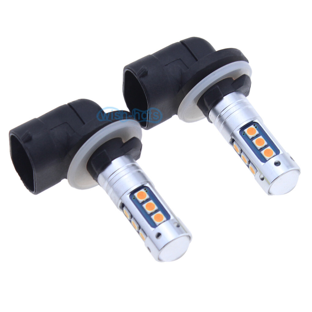 Amber 881 889 H27W/2 LED Fog Light Bulb Lamp 1600LM for Hyundai Elantra Accent