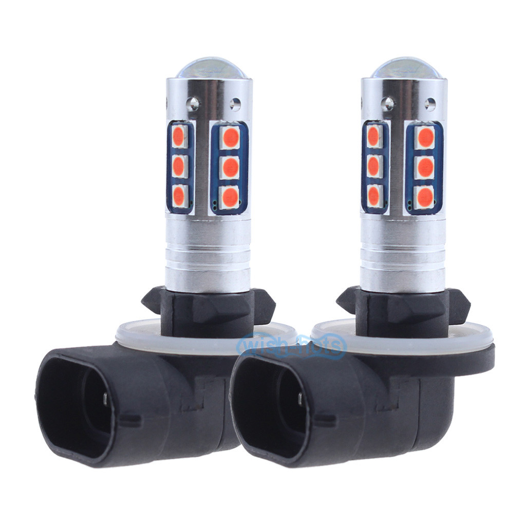 2X Red 881 889 H27W/2 LED Fog Light Bulb Lamp 1600LM for Hyundai Elantra Accent