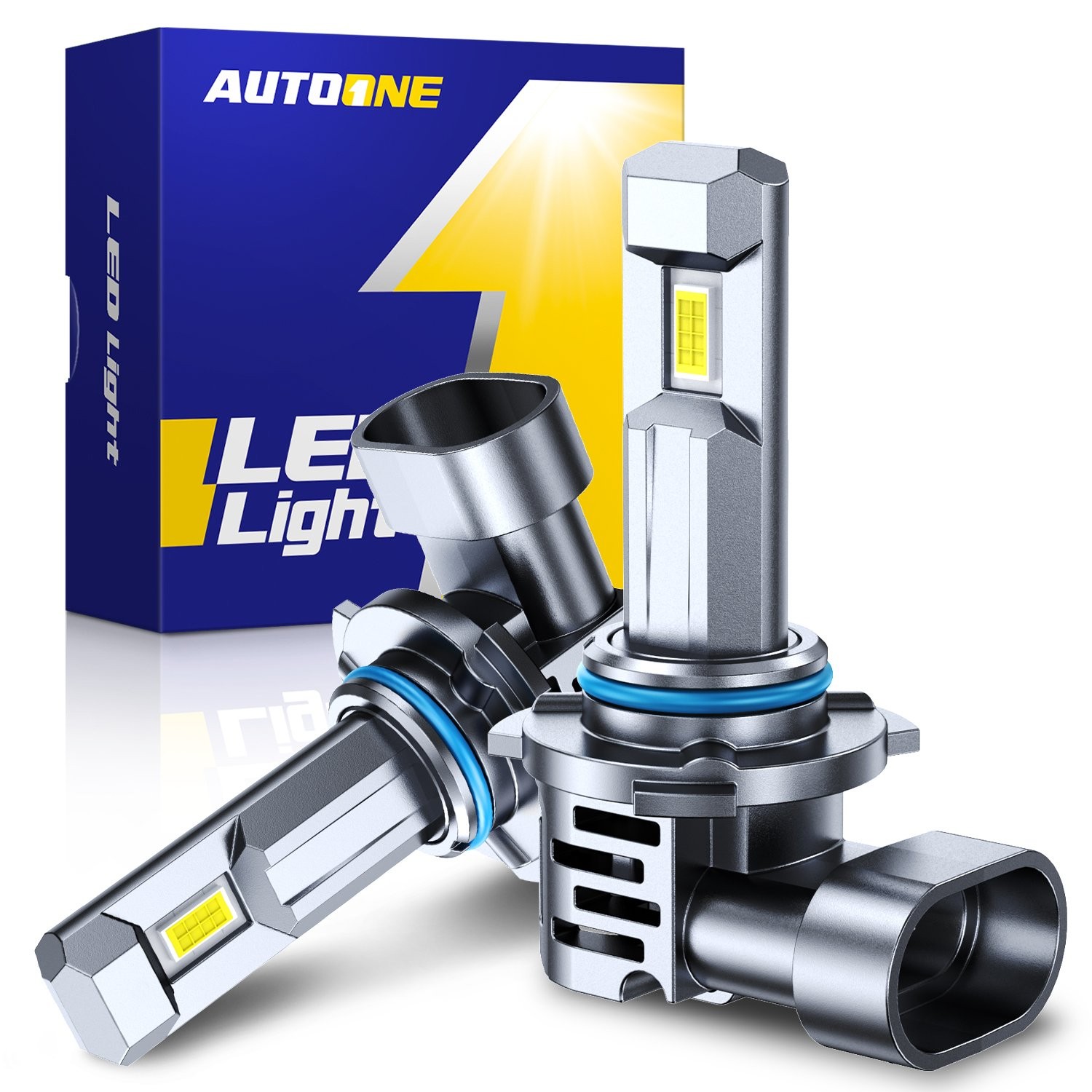 AUTOONE 9005 HB3 Headlight Foglight LED Bulbs 6500K Super Bright White 10S EPU