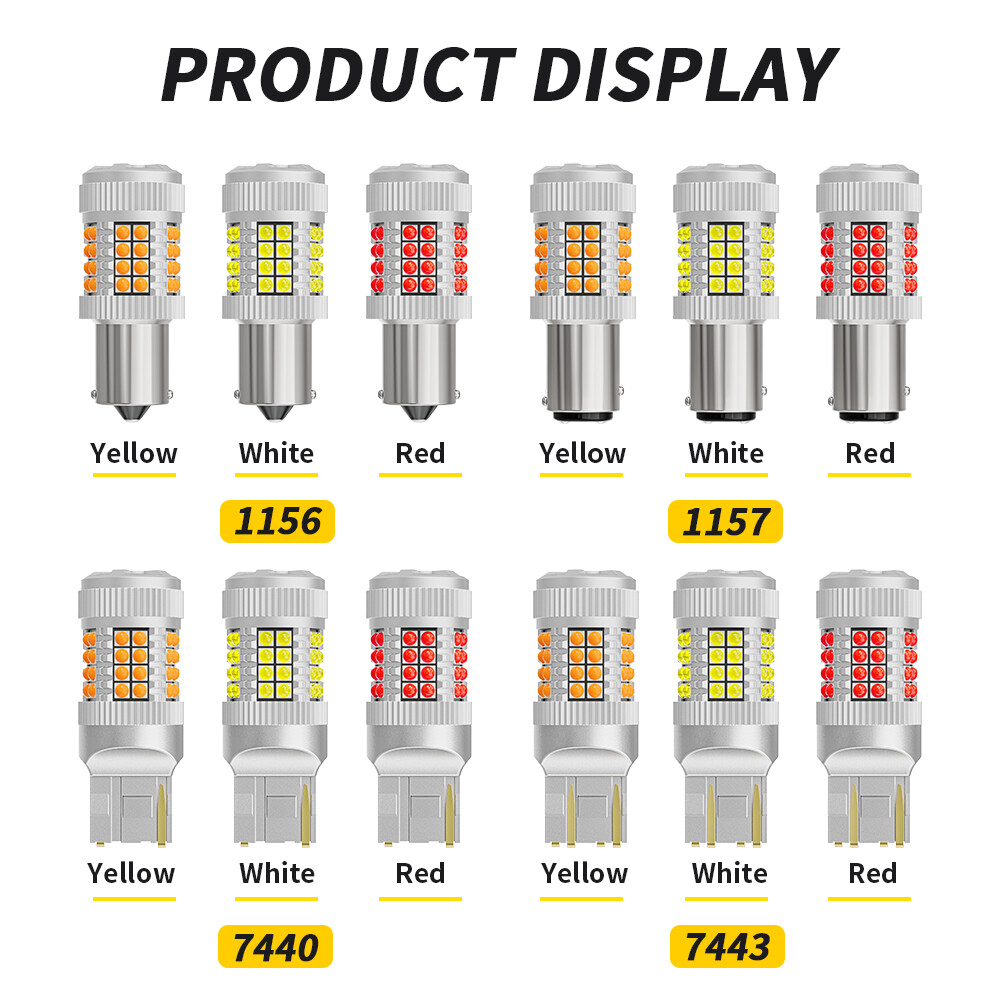 OPRAH 7440/7443/1156/1157 LED Turn Signal Light Bulb Anti Hyper Flash Indicator