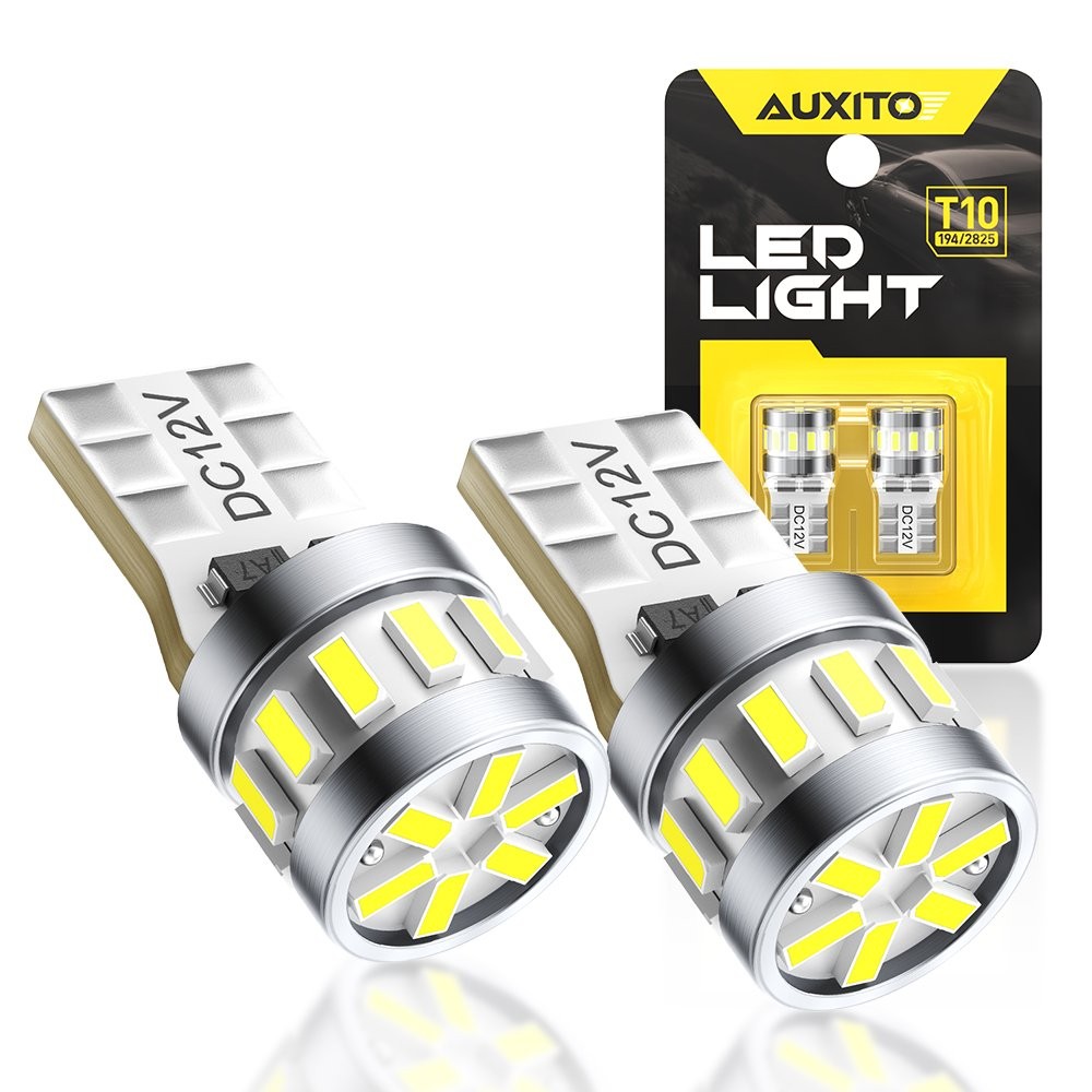 2-20X T10 W5W 194 LED License Plate Map Door Dome Trunk Light Bulb White 3014SMD