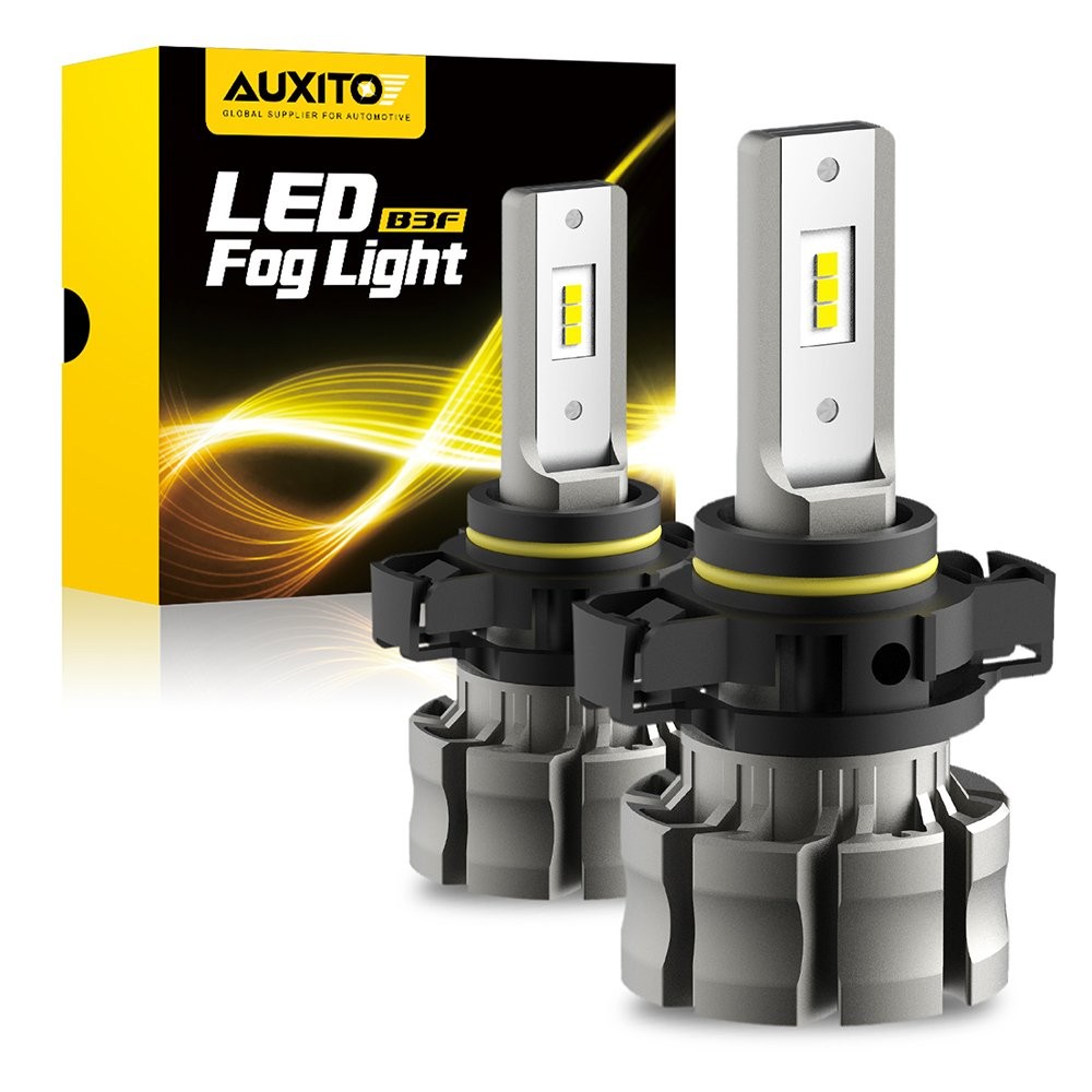 AUXITO CANBUS H16 5202 LED Fog Light Bulbs 6500K White Extremely bright B3F D