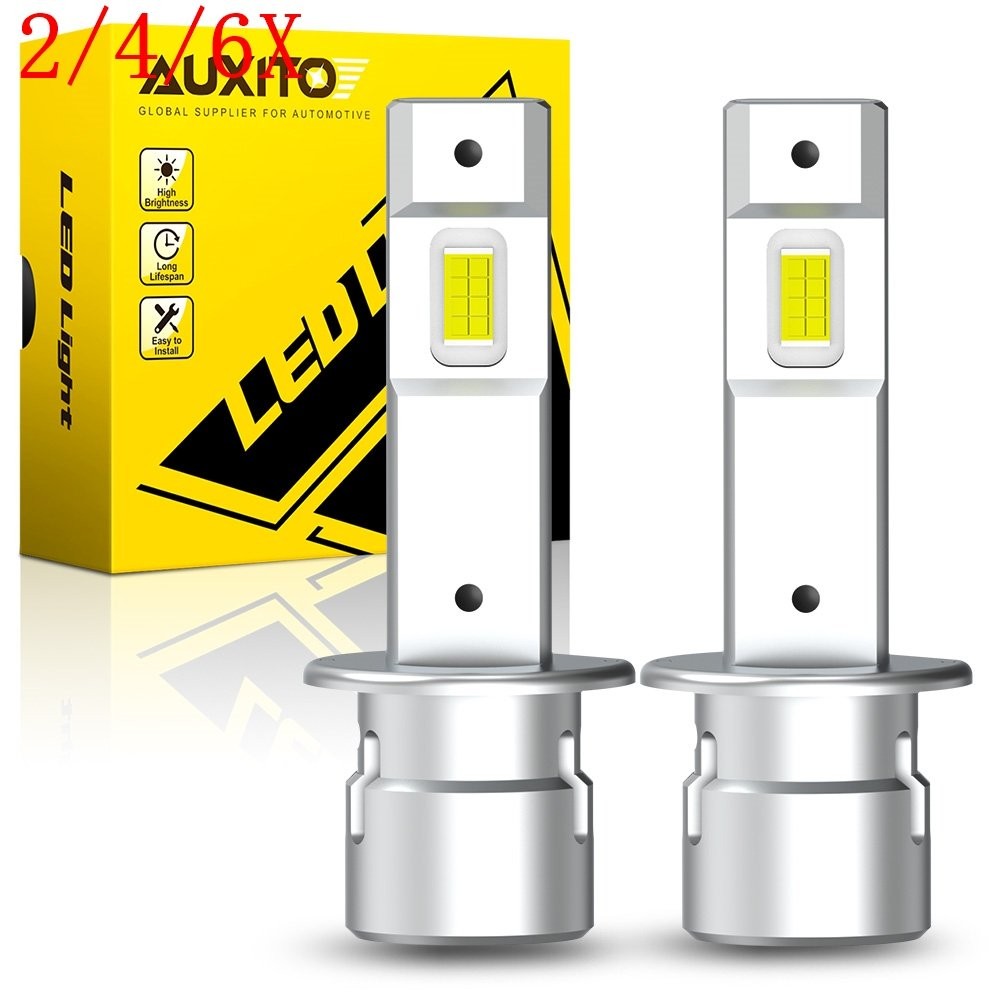 2/4/6X AUXITO H1 LED Headlight Kit Bulbs High Low Beam Super White 20000LM Combo