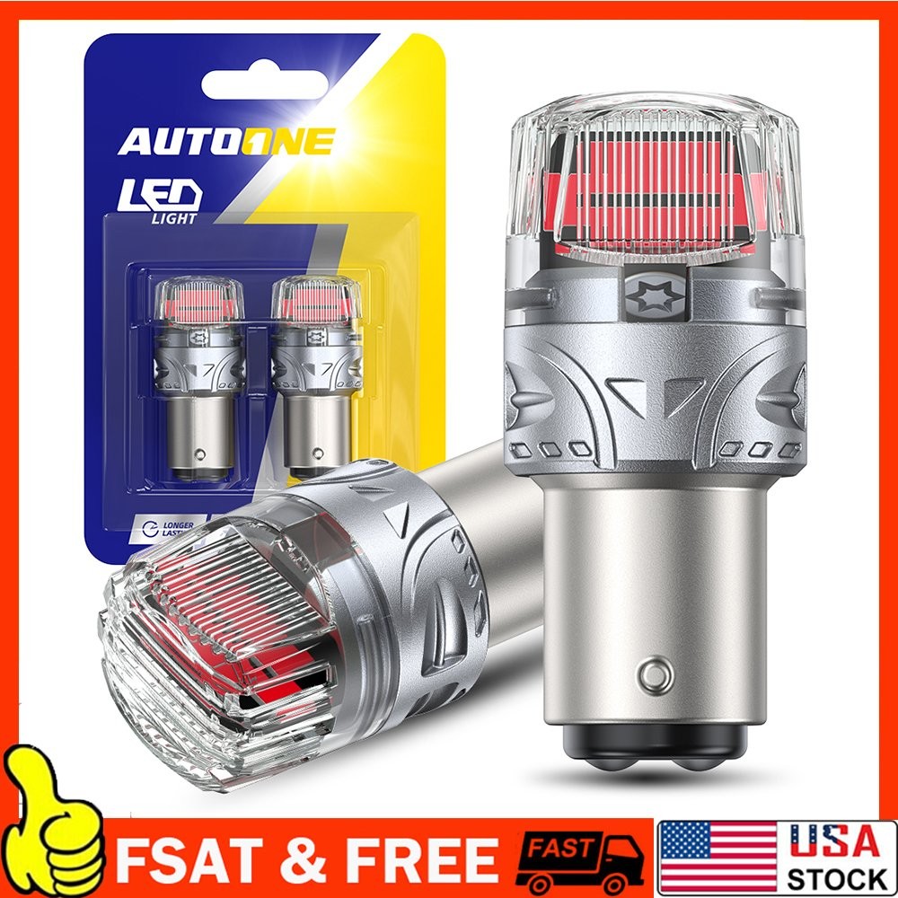 LED Brake Stop Tail Park Light Bulb 1157 2057 BAY15D Red Bright Canbus 1-10Set