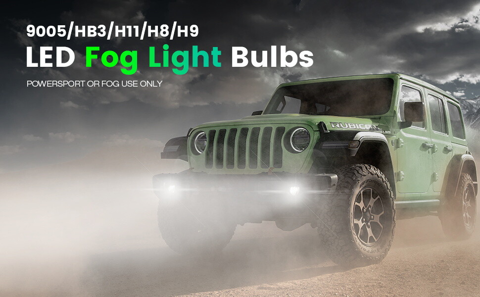 8PCS 9005 H11 Combo LED Headlight Kit High Low Bulbs 6500K Super Bright White