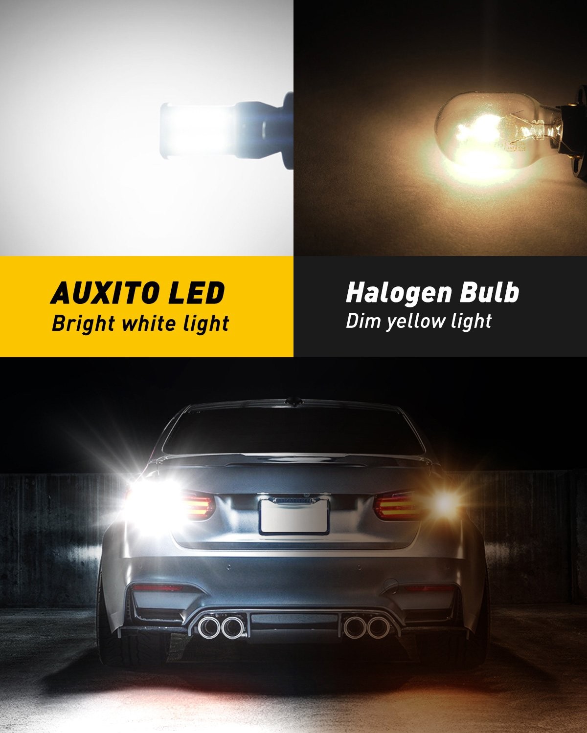 921 LED Reverse Back Up Light Bulb 912 W16W 904 906 T15 Super White 6000K 2400LM