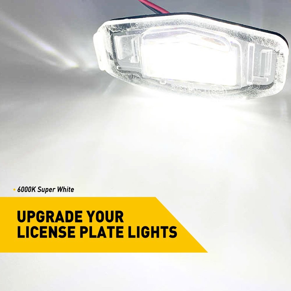 2X 18 LED License Plate Light For Honda Civic Accord Odyssey Acura TL RL TSX MDX