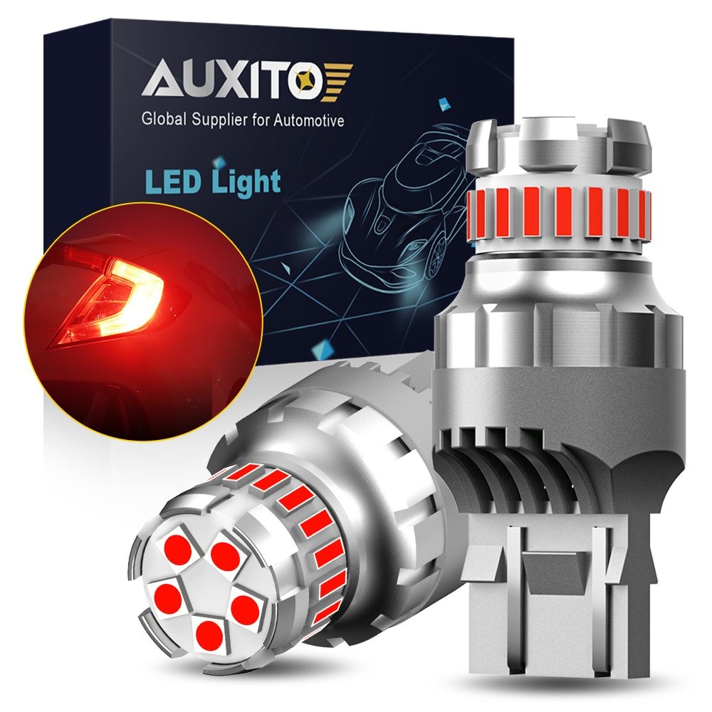 7443 RED Flash Strobe Blinking 7440 Brake Tail Stop Light LED Bulb 1~10Set