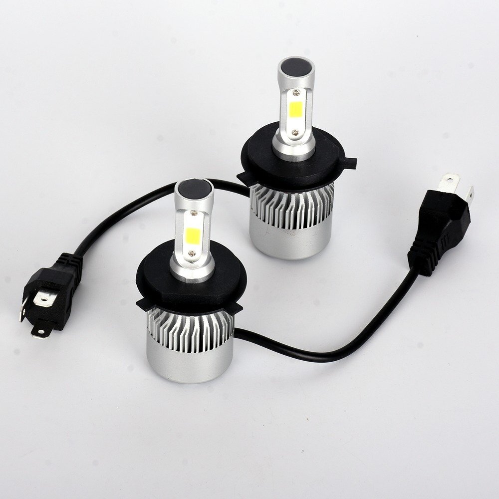 LED Headlight H4 9003 3-sides LED Bulbs Lights High Low Beam 300000lm 6000K