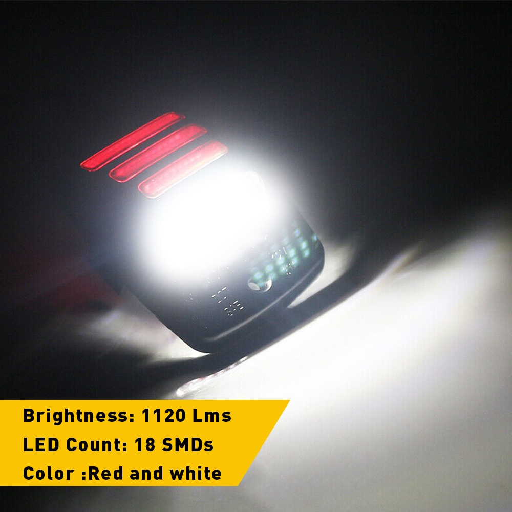 2Pcs LED License Plate Light RED LED Tube for Toyota Tacoma Tundra 2005-2015