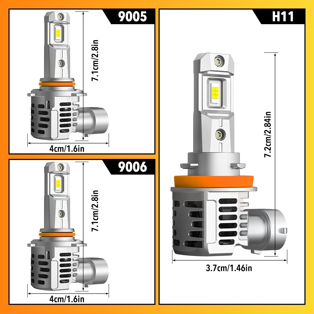 OXILAM 33000LM 9005 9006 LED Headlight High Beam Low Beam Bulb Super Bright USA