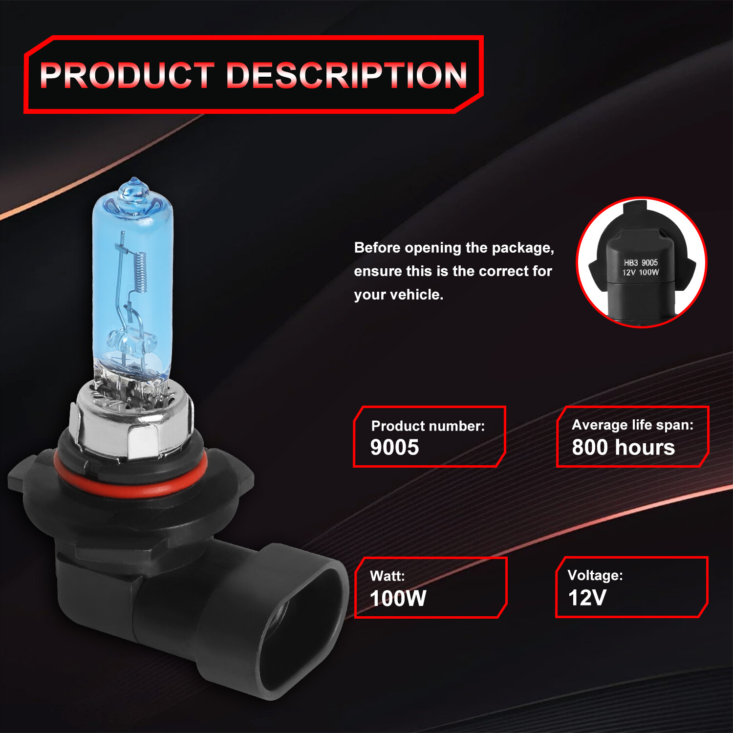 For Hyundai Tucson 2019-2020 4x Headlight High Low Beam Bulbs Combo Warm White