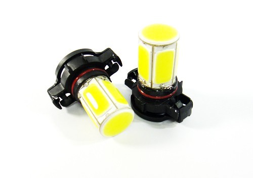 Pair Xenon White H16 5202 9009 PSX24W COB LED Fit DRL Fog Driving Light Bulbs